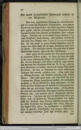 Ein neues Französisches Papiergeld entsteht in den Assignaten
