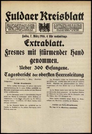 Ausgabe vom Dienstag, den 07. März 1916.