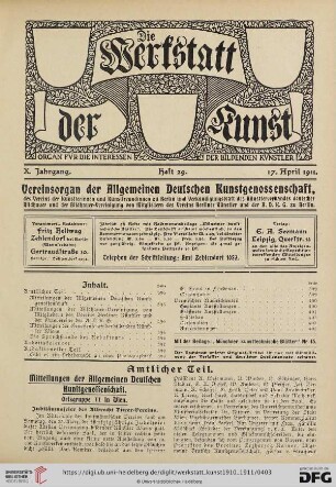 Heft 29 (17. April 1911)