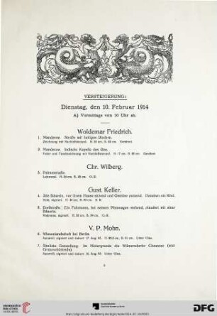 A) Vormittag v on 10 Uhr ab (Nr. 1-166)