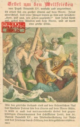 Gebet um den Weltfrieden