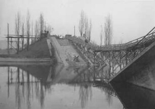 Au-Straßenbrücke Münster, kriegszerstört