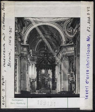 Rom, St. Peter: Innenraum mit Cattedra Petri von Bernini