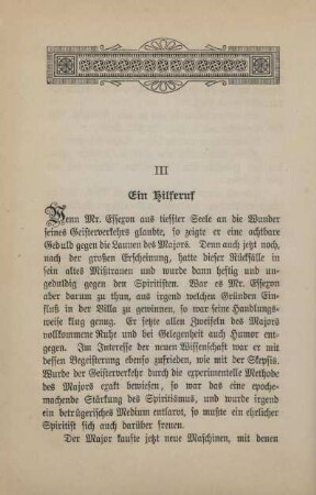 III. Ein Hilferuf