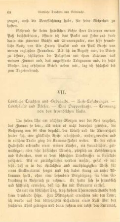 VII. Ländliche Trachten und Gebräuche. - ...
