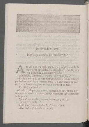 Capítulo XXXVIII - Cuando menos lo esperaban