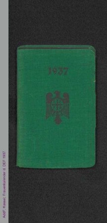 Frauenkalender für 1937 (1937)