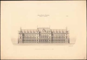 Kollegiengebäude der Kaiser-Wilhelm-Universität Straßburg: Rückansicht
