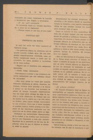 Capítulo XIV - Proyecto de huida