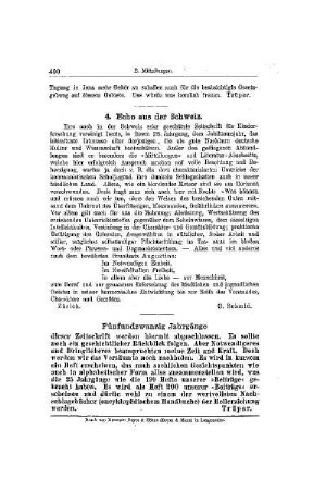 Fünfundzwanzig Jahrgänge : [Mitteilungen]