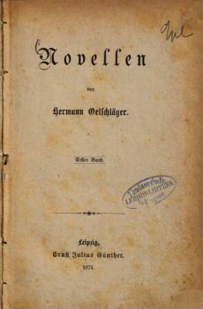 Novellen, 1