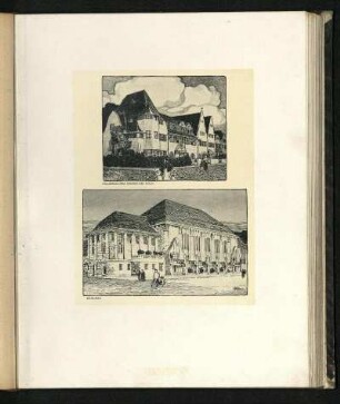 Entwurf zur Villenkolonie Weiden bei Köln und Entwurf zu einem Saalbau