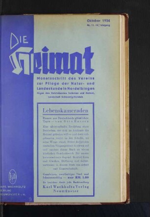 Oktober 1934, Nr. 10, 44. Jahrgang