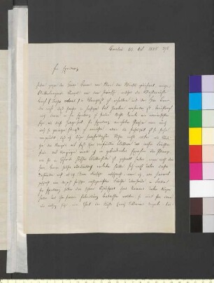 Brief von Treviranus, Ludolph Christian an Goethe, Johann Wolfgang von