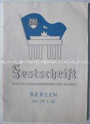 Propagandaschrift der DDR zum Deutschlandtreffen 1950