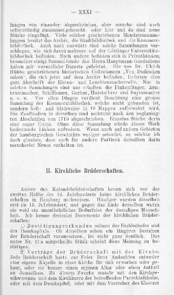 II. Kirchliche Brüderschaften.