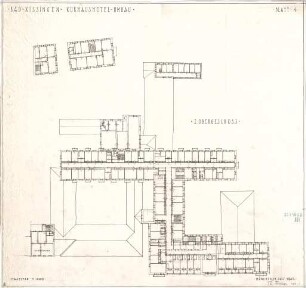 Fischer, Theodor; Bad Kissingen; Kurhaus-Hotel - Grundriss 1. OG