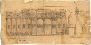 Fischer, Theodor; Worms; Cornelianum - Ansicht, Schnitte