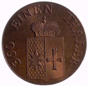 Münze, Pfennig, 1842