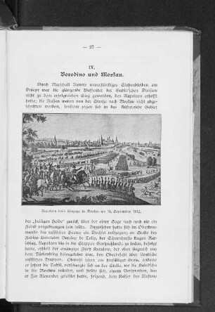IV. Borodino und Moskau.