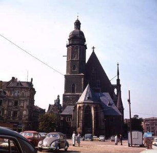 Leipzig. Thomaskirche : Leipzig. Thomaskirche im Stadtzentrum