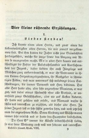 Vier kleine rührende Erzählungen