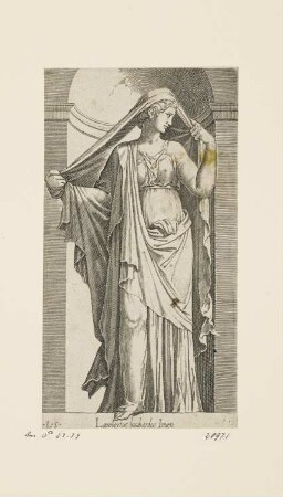 Sibylle in einer Nische, Blatt aus: "Sibyllen"