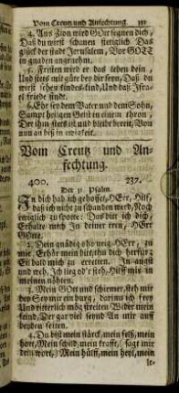 Vom Creutz und Anfechtung.
