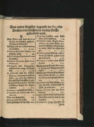 Das ander Register begreifft die Res oder Sachen ...