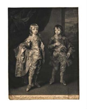 George Duke of Buckingham mit seinem Bruder Francis, 1636.