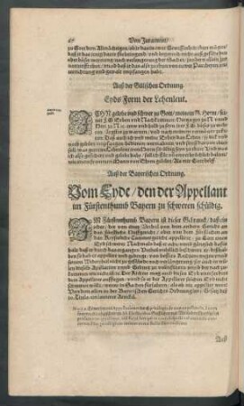 Auß der Gülischen Ordnung. Eyds Form der Lehenleut.