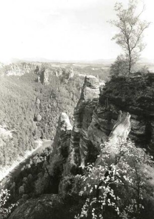 Sächsische Schweiz, Rathener Gebiet. Vexierturm, Amselsee und Saugrund