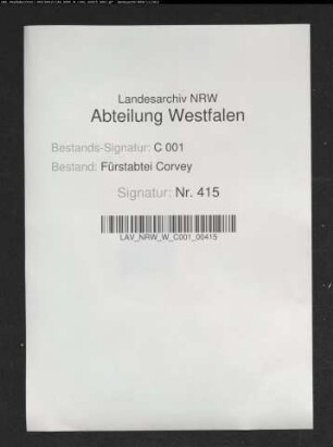 Beabsichtigte Wiedereinlösung der verpfändeten Hälften von Marsberg, Kogelnberg und Volkmarsen