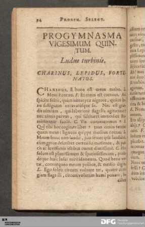Progymnasma Vigesimum Quintum. Ludus turbinis.
