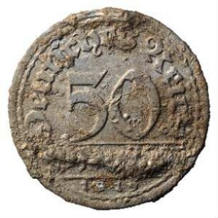 Fundmünze, 50 Pfennig, 1919