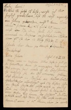 Brief von Franz Rosenzweig an Helene Frank