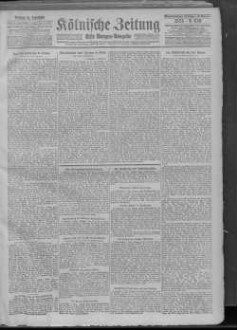 Kölnische Zeitung. 1803-1945