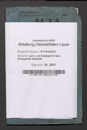 Erblasser: Küper, Heinrich: Testament