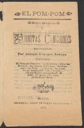 El pom-pom : escogidas y bonitas canciones