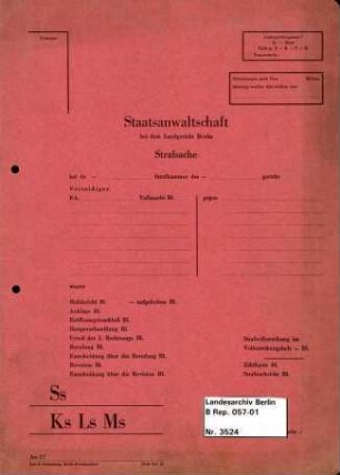 Dokumentensammlung B I c 62 - 104