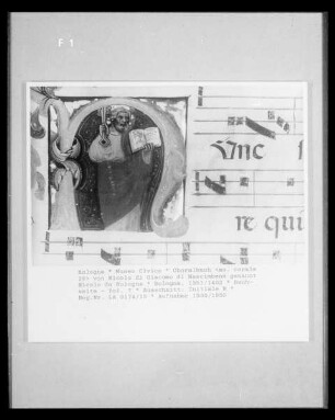 Choralbuch  von Nicolo di Giacomo di Nascimbene genannt Nicolo da Bologna — Buchseite - fol. ?