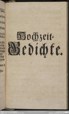 Hochzeit-Gedichte