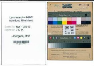 Entnazifizierung Rolf Joergens, geb. 22.05.1907 (Kaufmann)