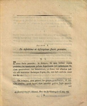 De partu ob iniquum capitis situm, facie praevia, difficili diss. inaug.