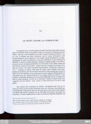 VI Le Petit Champ, La Corne-D'Or