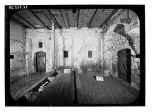 Aschersleben - Bestehornhaus im Zentrum : Turm am Bestehornhaus. Aufgenommen am 30. Mai 2004 in Aschersleben