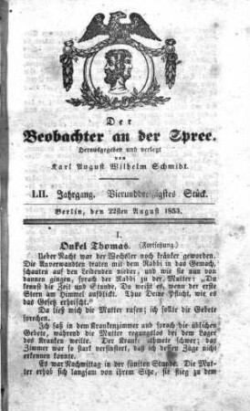 34. Stück, 22. August 1853