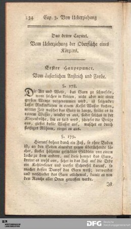Das dritte Capitel. Vom Ueberziehung der Oberfläche eines Körpers.