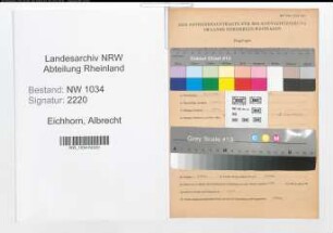 Entnazifizierung Albrecht Eichhorn , geb. 26.06.1891 (Oberstleutnant)