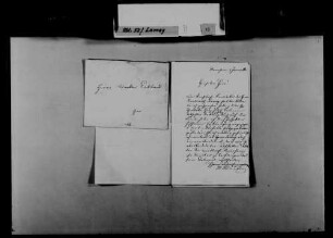 Schreiben von Carl Ladenburg, Mannheim, an Karl Eckhard: Kandidatur von August Lamey für die Reichstag.